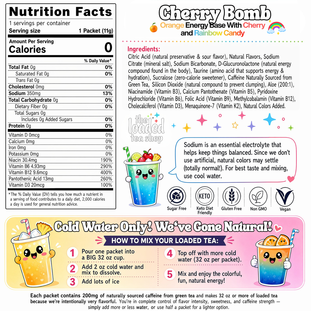 50 Case Cherry Bomb - Ready to Mix Packs