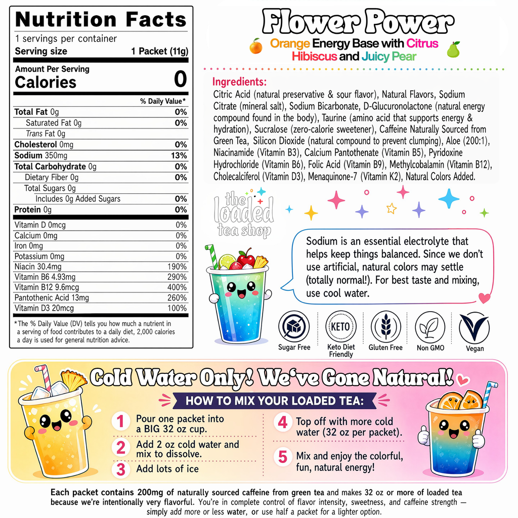 50 Case Flower Power - Ready to Sip Packs