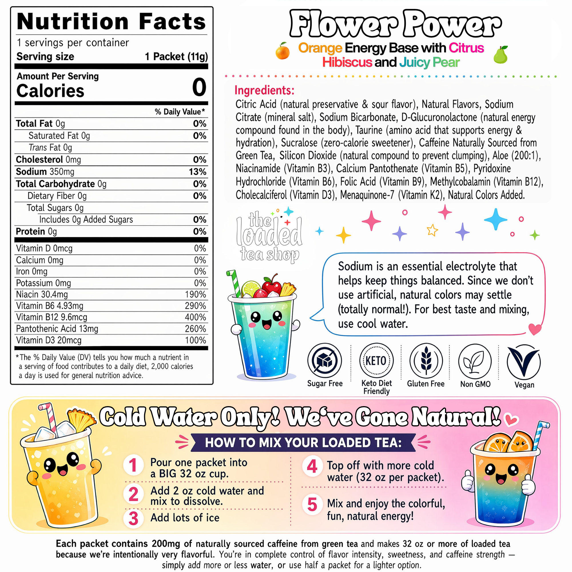50 Case Flower Power - Ready to Sip Packs