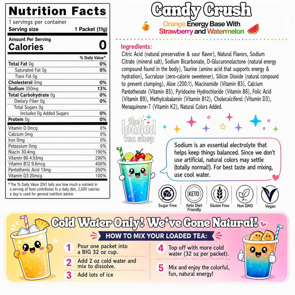 Candy Crush (Caffeine-Free) - Keep Flavor Ready